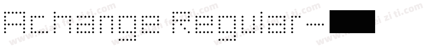 Achange Regular字体转换